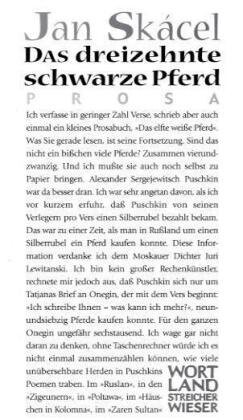 Das dreizehnte schwarze Pferd