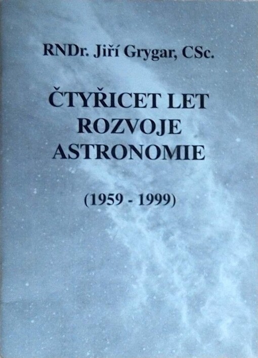 Čtyřicet let rozvoje astronomie (1959