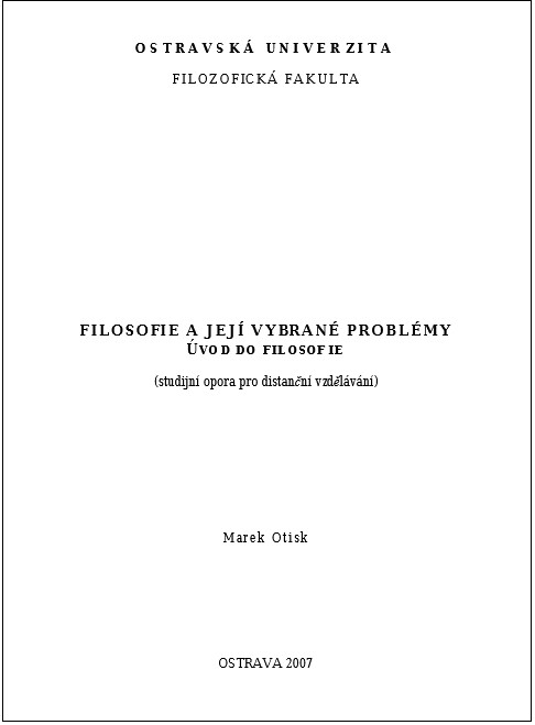 Filosofie a její vybrané problémy
