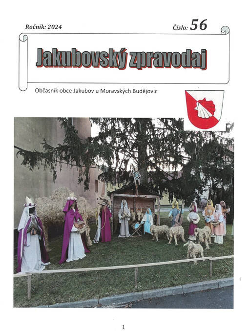 Jakubovský zpravodaj : občasník obce Jakubov u Moravských Budějovic