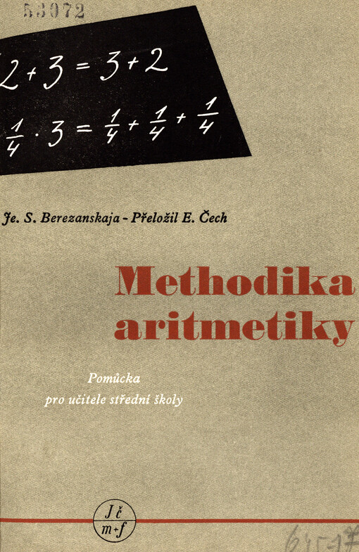 Methodika aritmetiky : pomůcka pro učitele střední školy