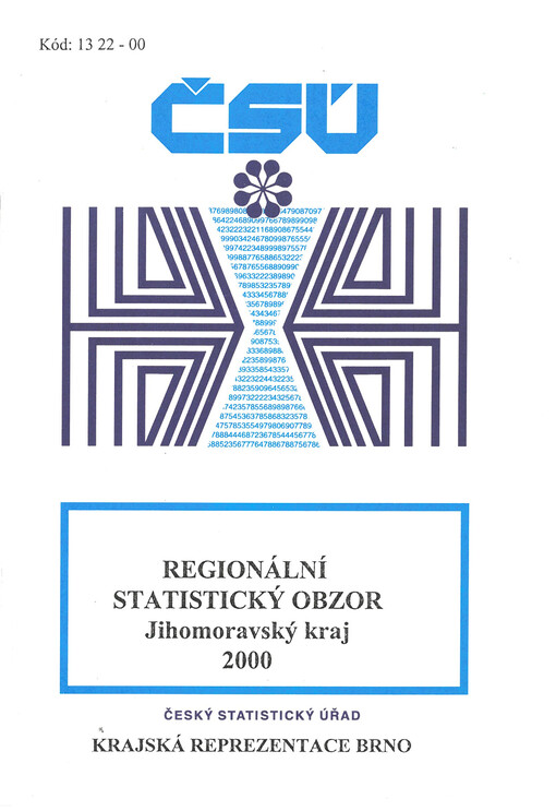 Regionální statistický obzor Jihomoravský kraj 2000