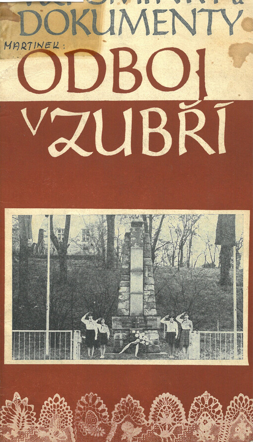 Odboj v Zubří : vzpomínky a dokumenty