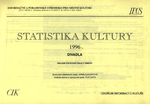Statistika kultury : divadla. Základní statistické údaje o činnosti