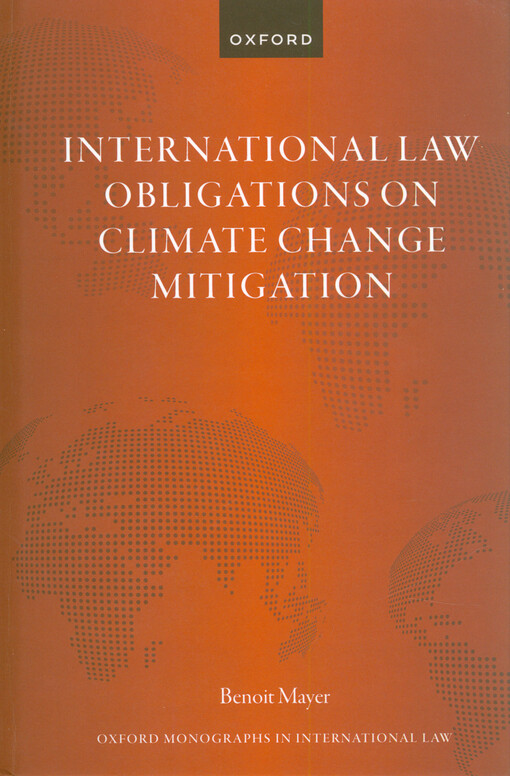 International law obligations on climate change mitigation