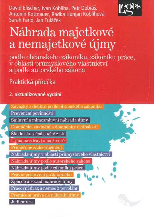Náhrada majetkové a nemajetkové újmy : podle občanského zákoníku, zákoníku práce, v oblasti průmyslového vlastnictví a podle autorského zákona : praktická příručka