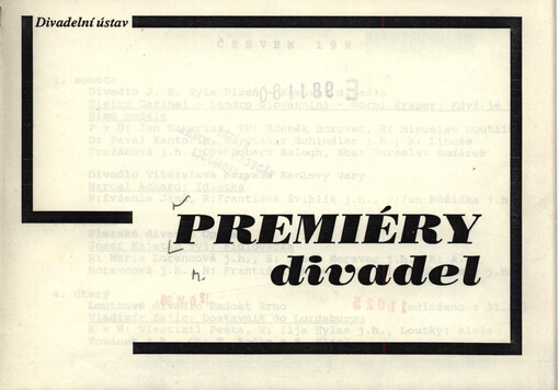 Premiéry divadel