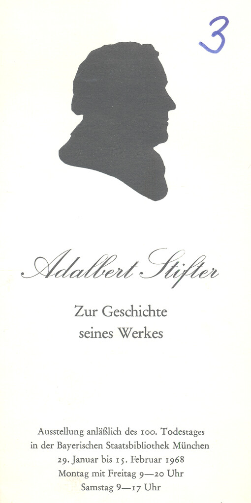 Adalbert Stifters : zur Geschichte seines Werkes