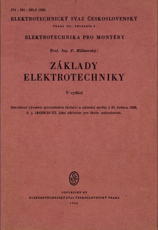 Základy elektrotechniky :[Elektrotechnika pro montéry]