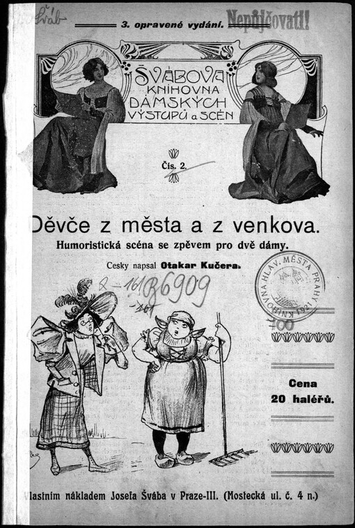 Děvče z města a z venkova :Humoristická scéna se zpěvem pro dvě dámy