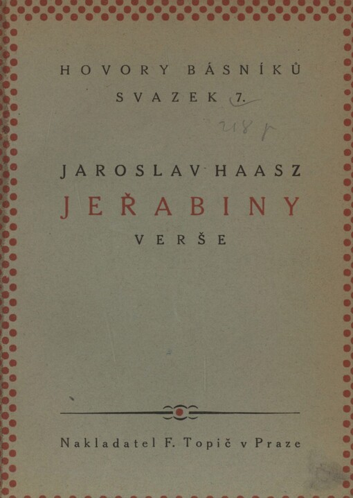 Jeřabiny :verše : 1877-1917