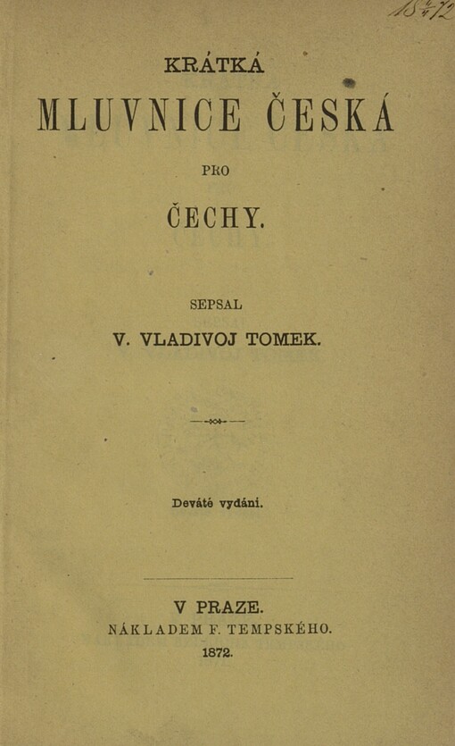 Krátká mluvnice česká pro Čechy