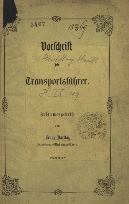 Vorschrift für Transportsführer