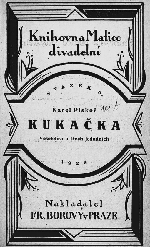 Kukačka :veselohra o třech jednáních
