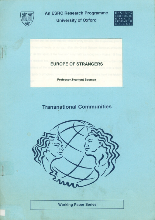 Europe of strangers