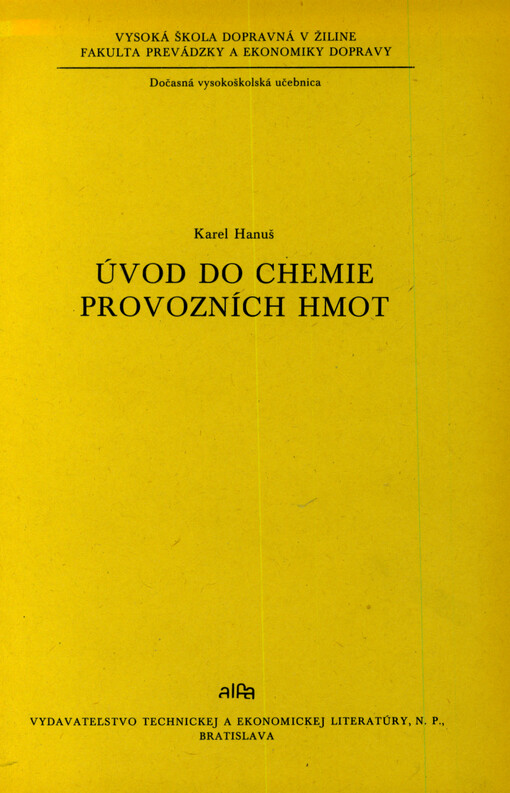 Úvod do chemie provozních hmot