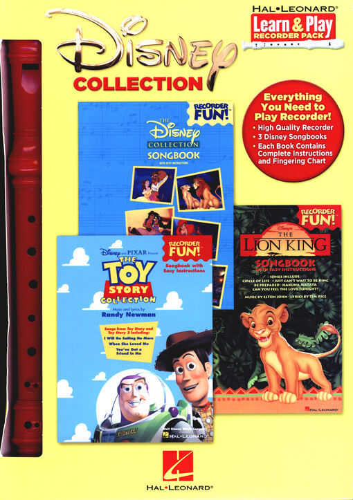 Disney collection : Learn & Play recorder pack