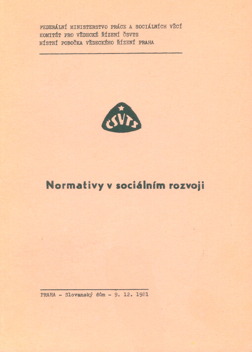 Normativy v sociálním rozvoji