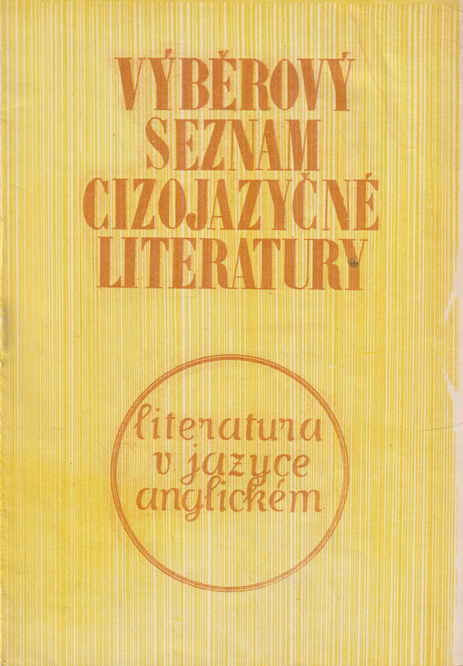 Výběrový seznam cizojazyčné literatury
