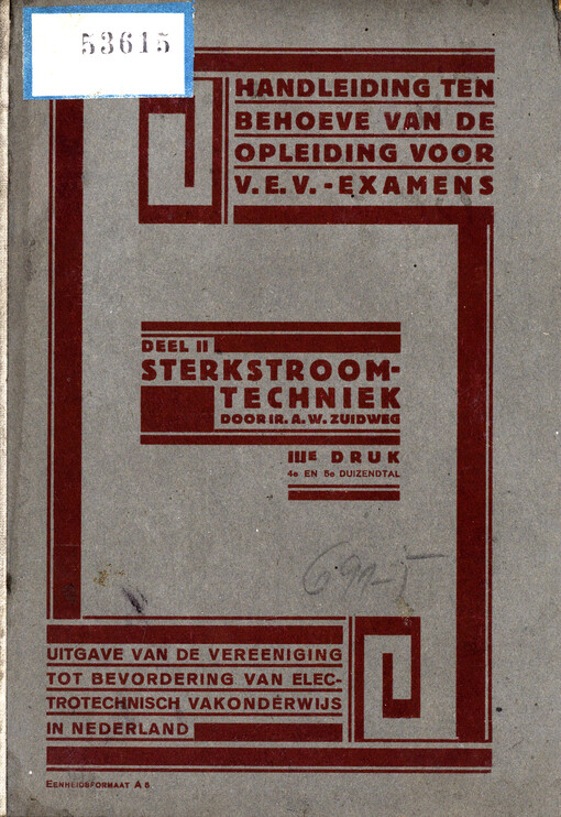 Handleiding ten behoeve van de opleiding voor v.e.v.-examens. Deel 2, Sterkstroomtechniek