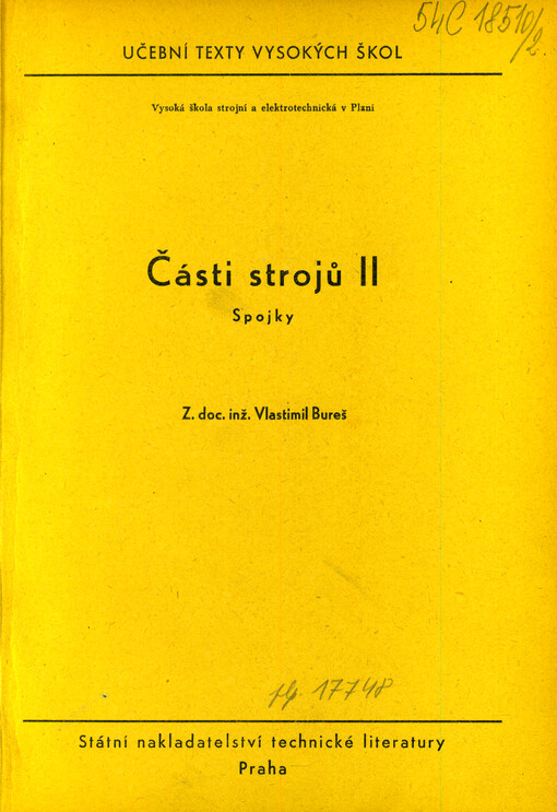 Části strojů II. Spojky