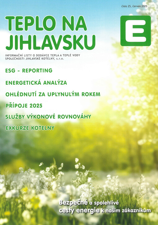 Teplo na Jihlavsku : informační listy o dodávce tepla a teplé vody společnosti Jihlavské kotelny, s.r.o.