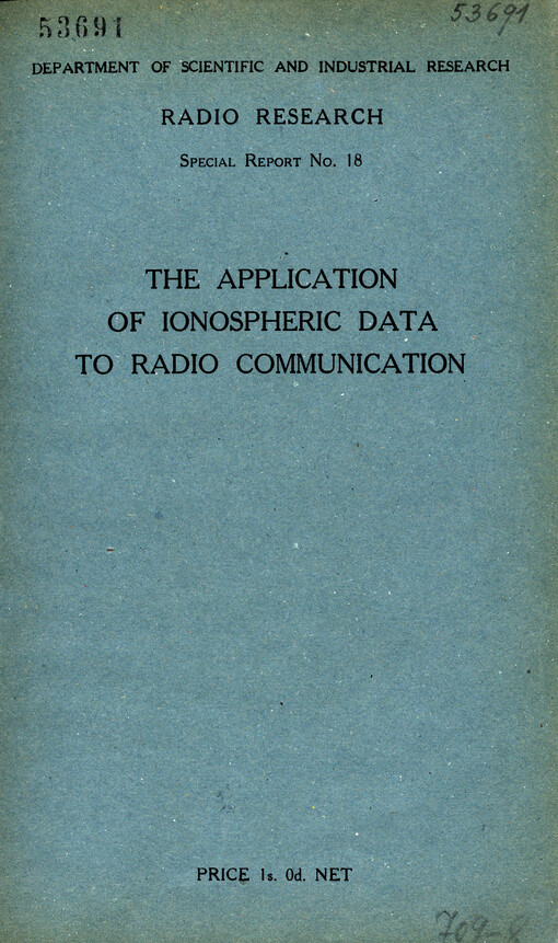 The application of ionospheric data to radio communication