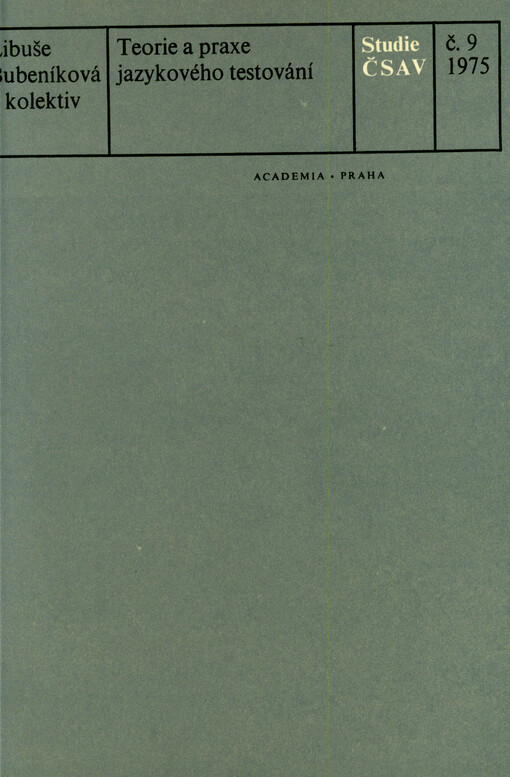 Teorie a praxe jazykového testování
