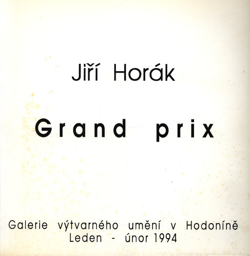 Jiří Horák - Grand prix - fotografie
