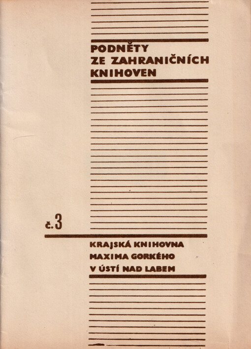 Podněty ze zahraničních knihoven