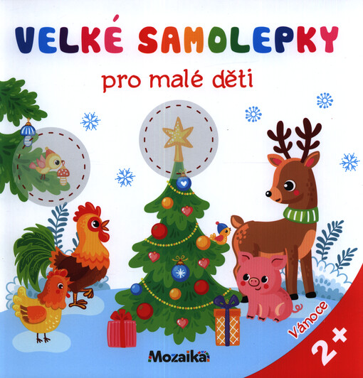 Velké samolepky pro malé děti. Vánoce