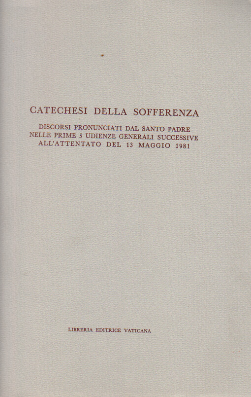 Catechesi della sofferenza