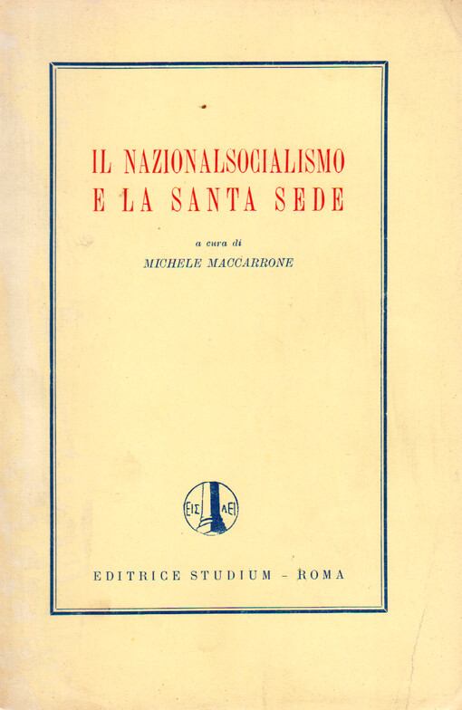Il nazionalsocialismo e la Santa Sede