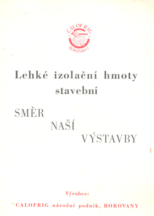 Lehké izolační hmoty stavební