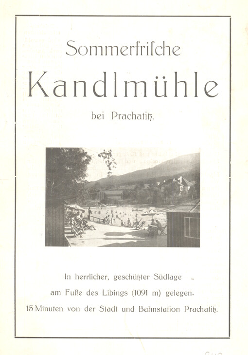 Sommerfrische Kandlmühle bei Prachatitz