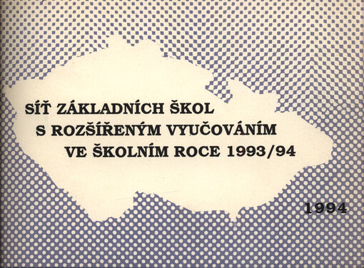Síť základních škol s rozšířeným vyučováním ve školním roce 1993/94