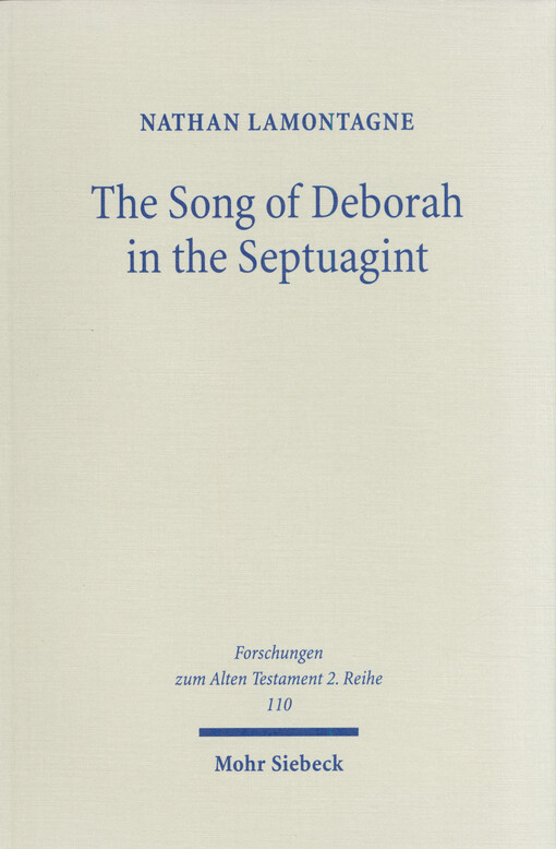 The Song of Deborah in the Septuagint
