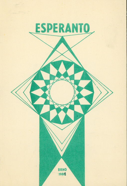 Esperanto : soupis literatury z fondů Státní vědecké knihovny v Brně