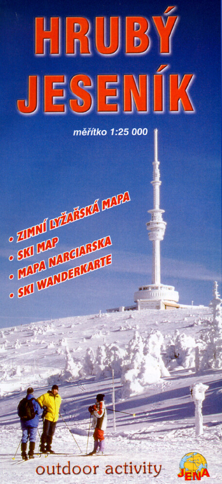 Hrubý Jeseníkzimní lyžařská mapa 1:25 000