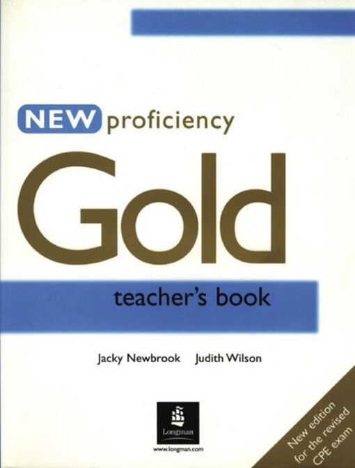 New proficiency gold.Teacher's book