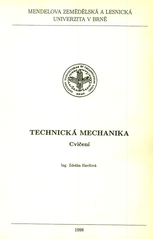 Technická mechanika : cvičení