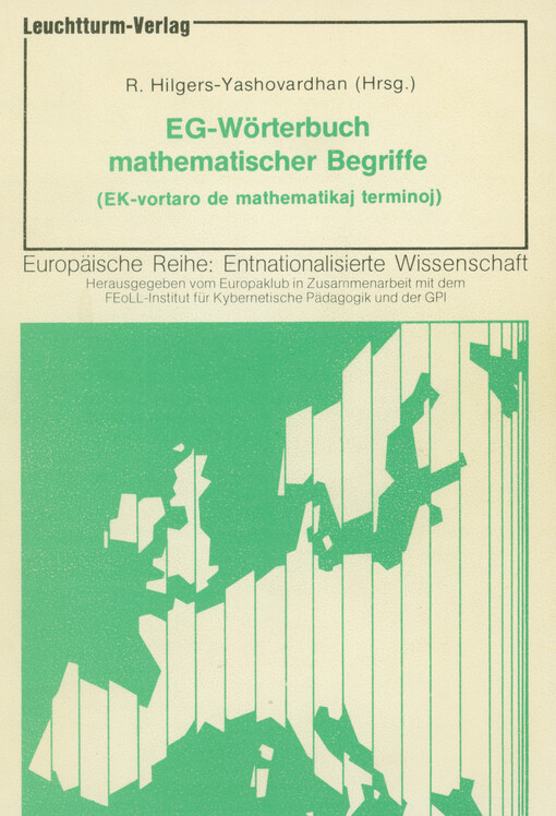 EG-Wörterbuch mathematischer Begriffe = (EK-vortaro de mathematikaj terminoj)