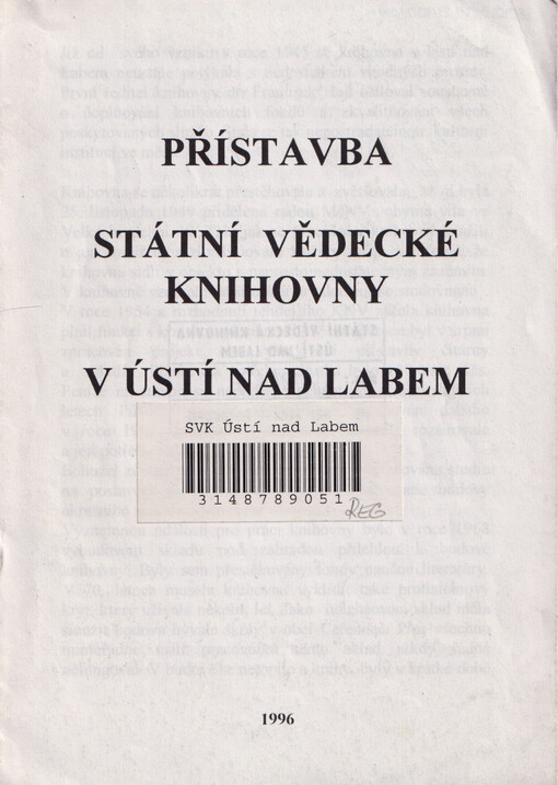 Přístavba Státní vědecké knihovny v Ústí nad Labem