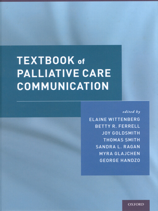 Textbook of palliative care communication