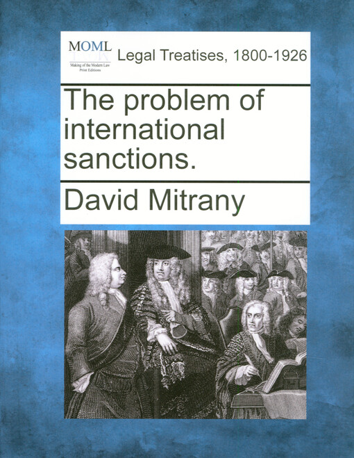 The problem of international sanctions