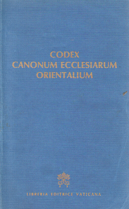 Codex canonum ecclesiarum orientalium