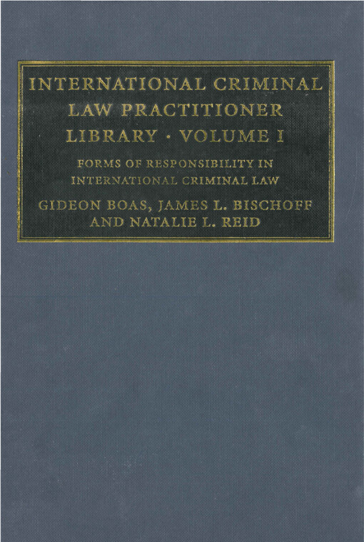 Forms of responsibility in international criminal law