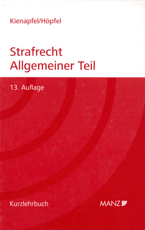 Grundriss des Strafrechts. Allgemeiner Teil