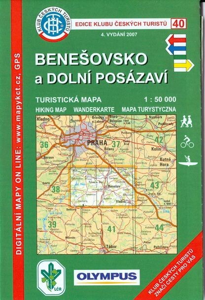 Benešovsko a Dolní Posázavíturistická mapa 1:50 000