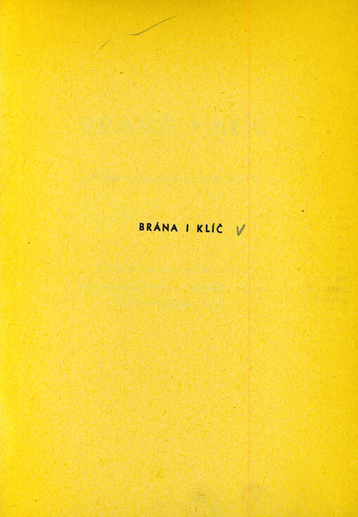 Brána i klíč : soubor starozákonních studií